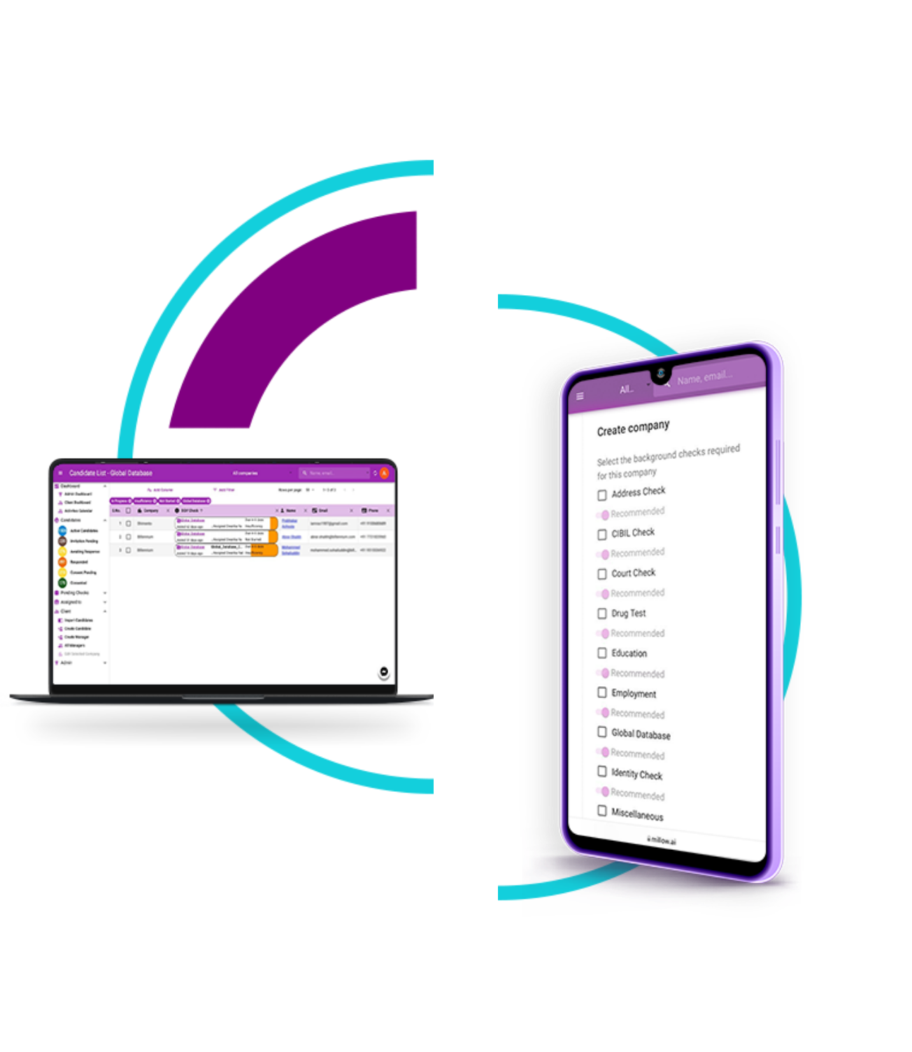 Tech enabled background